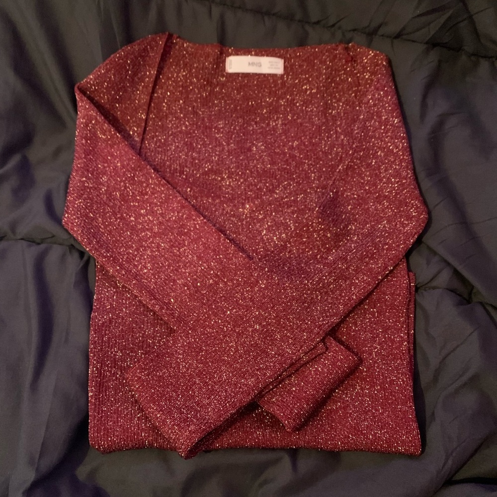 MNG rep glittery shirt